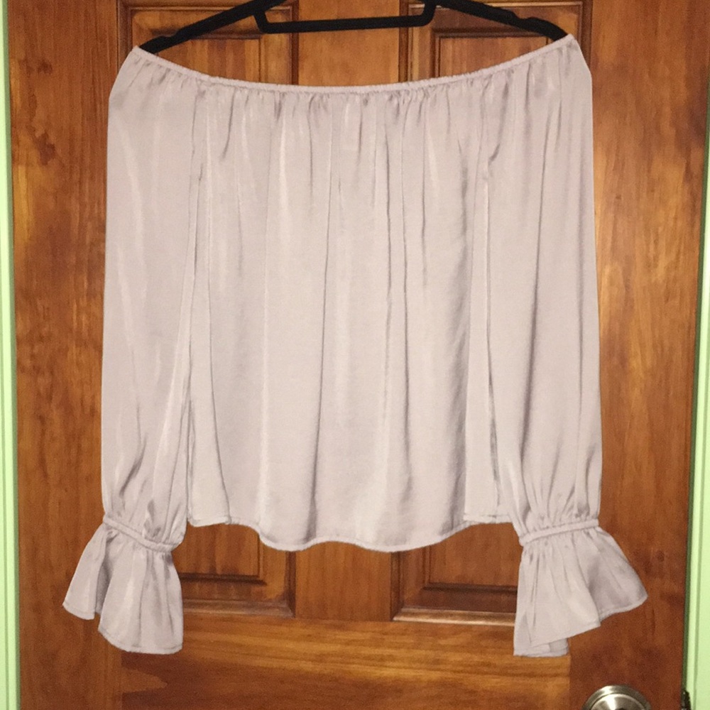 Lavender Off the Shoulder Top